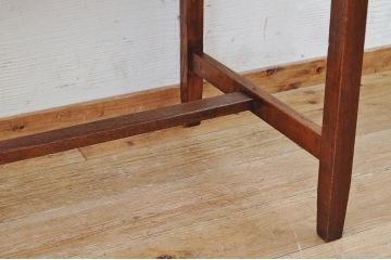 美品!古いナラ材のレトロな平机