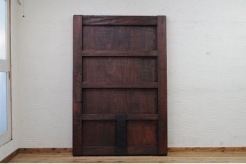ほぼ1枚板!!極厚の総欅1枚板蔵戸(玄関戸)