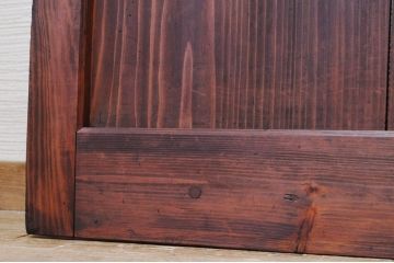 極上美品!古い蔵戸をリメイクしたガラス入り格子蔵戸(玄関戸)