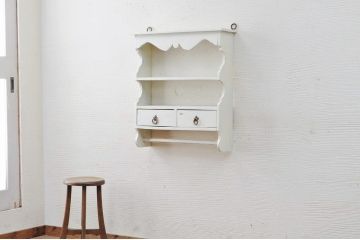 アンティーク家具　新品展示品　ペイントウォールシェルフ1