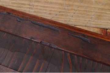 アンティーク家具　極上!前面欅の漆塗り九尺水屋箪笥サイドボード(下段)