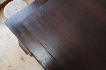 極上美品!古いナラ材の大きな両袖机