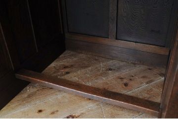 極上美品!古いナラ材の大きな両袖机