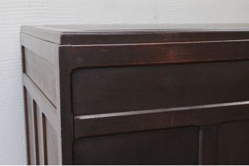 極上美品!古いナラ材の大きな両袖机