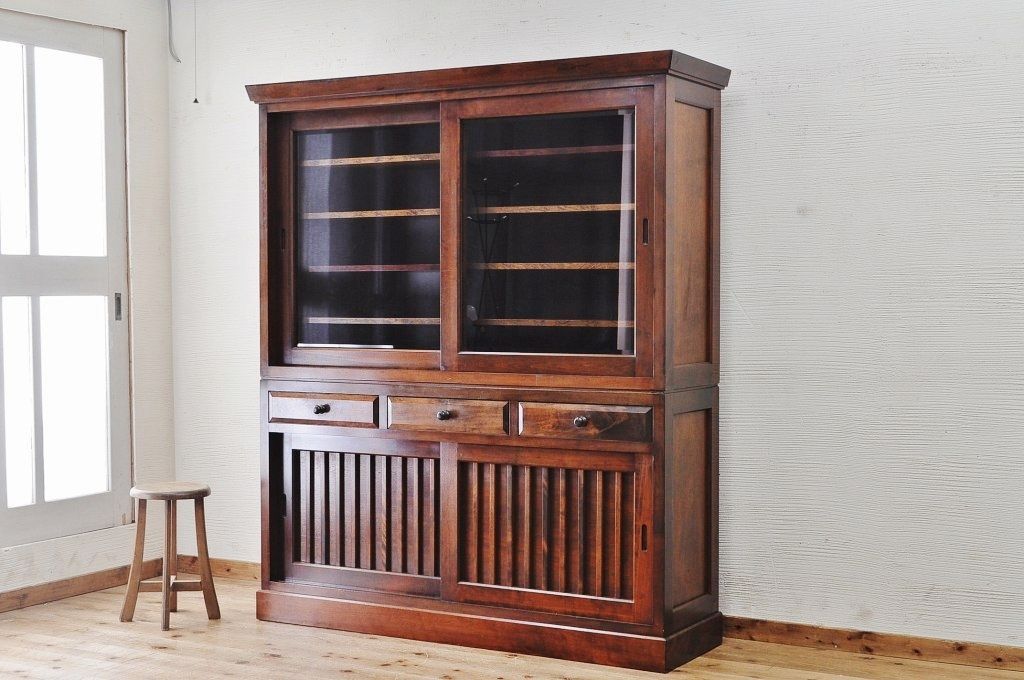 中古　九州民芸家具　重ね収納棚