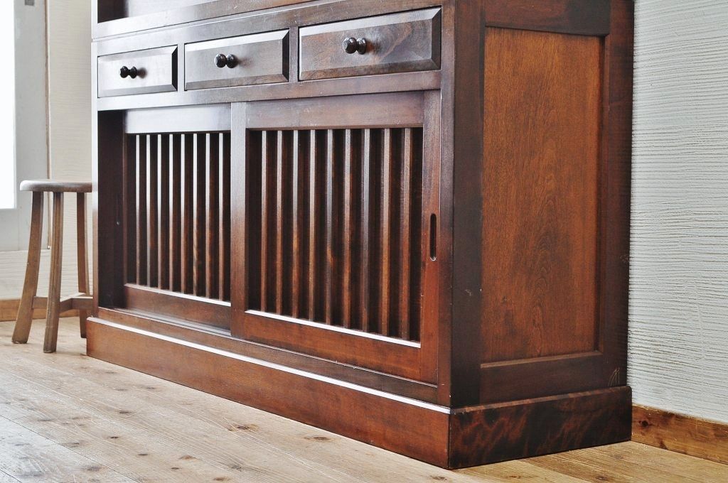 中古　九州民芸家具　重ね収納棚