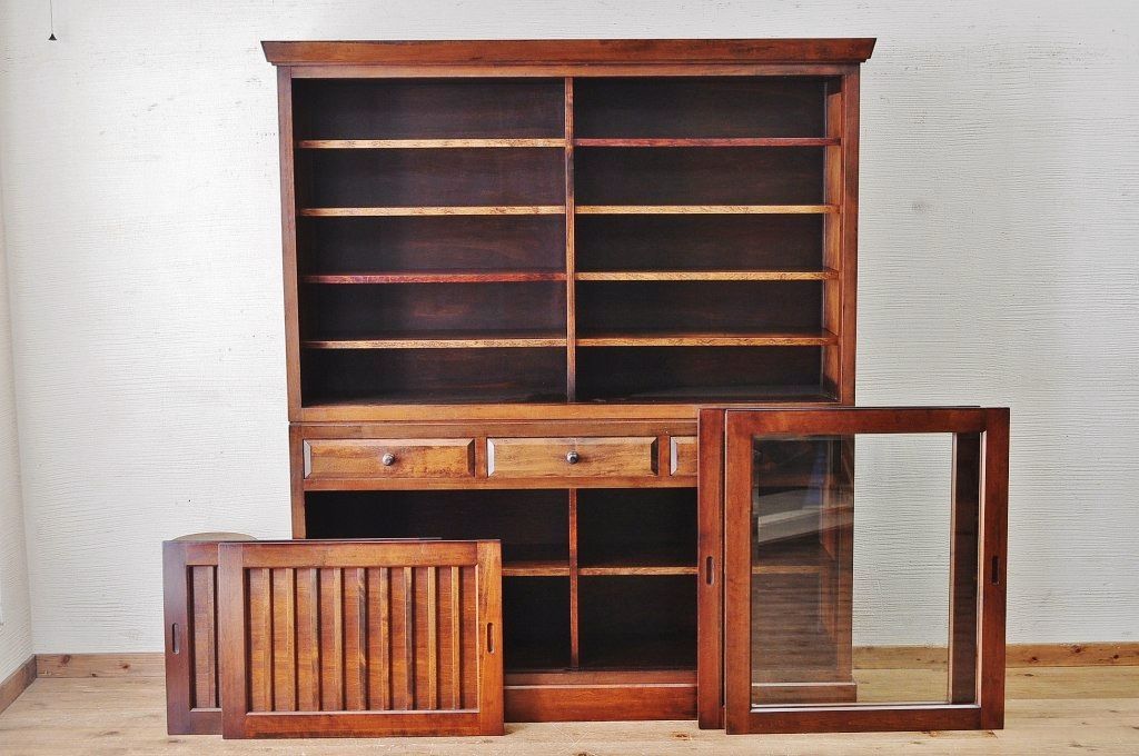 中古　九州民芸家具　重ね収納棚