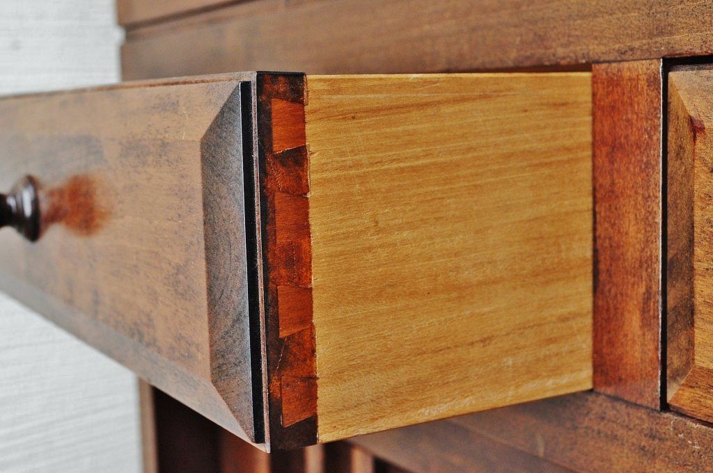 中古　九州民芸家具　重ね収納棚