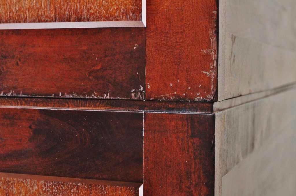 中古　九州民芸家具　重ね収納棚