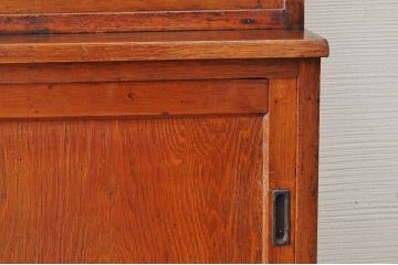 極上美品!古いタモ材の三段重ね収納棚