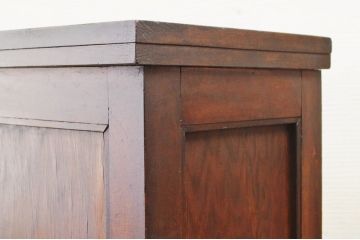 アンティーク家具　古いナラ材の引き出し付カウンターテーブル