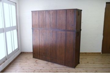 アンティーク家具　重厚!古い薬屋の大きな薬箪笥