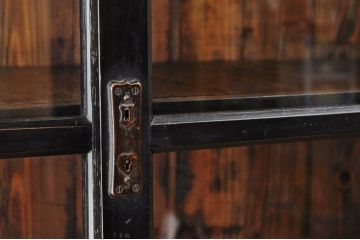アンティーク家具　古い木のシックな二段重ね収納棚
