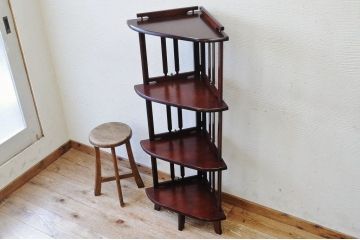 アンティーク家具　1950〜60年代ミッドセンチュリーコーナーラック
