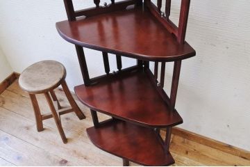 アンティーク家具　1950〜60年代ミッドセンチュリーコーナーラック