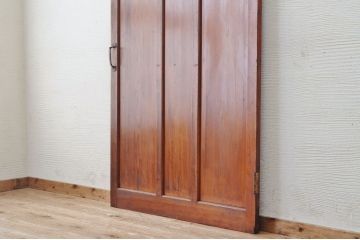 ★美品!古い木の大振りなダイヤガラスドア