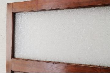 ★美品!古い木の大振りなダイヤガラスドア