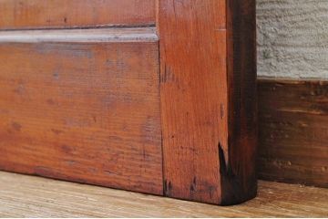 ★美品!古い木の大振りなダイヤガラスドア