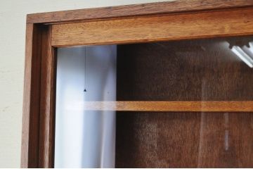 アンティーク家具　特大!古い木のシンプルな収納棚(本棚)
