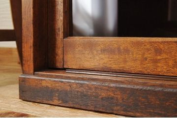 アンティーク家具　特大!古い木のシンプルな収納棚(本棚)