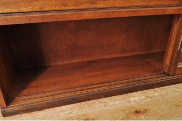 アンティーク家具　特大!古い木のシンプルな収納棚(本棚)