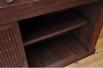 アンティーク家具　重厚!古い木の6尺水屋箪笥