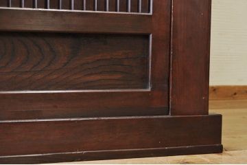 アンティーク家具　重厚!古い木の6尺水屋箪笥