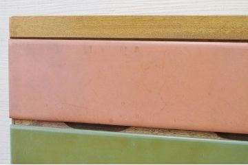 レトロ家具　レトロなカラー引き出しチェスト1
