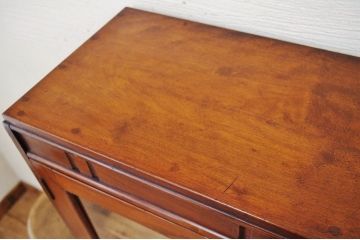 アンティーク家具　古い木の上質なダイヤガラス本箱