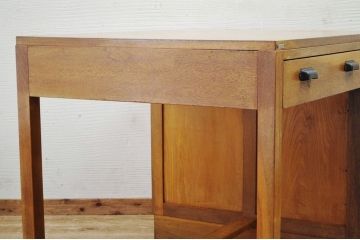 極上美品!古いナラ材の大振りな片袖机