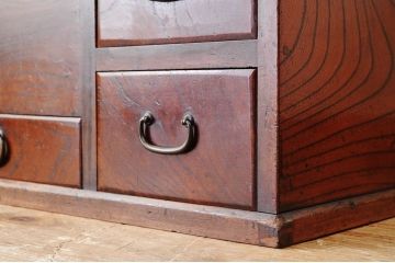 アンティーク雑貨　ジャンク品　手掛けが欠品の長火鉢