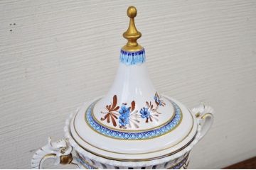 アンティーク雑貨　●イタリア製・壷　花器　花瓶　アンティーク陶器