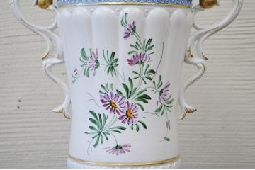 アンティーク雑貨　●イタリア製・壷　花器　花瓶　アンティーク陶器