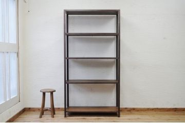 アンティーク家具　★重厚なアイアン飾り棚(小)