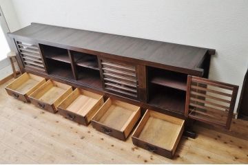 アンティーク家具　特大!九尺水屋箪笥サイドボード1