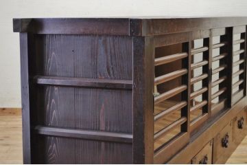 アンティーク家具　特大!九尺水屋箪笥サイドボード1