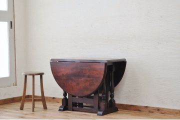 中古　松本民芸家具　バタフライテーブル