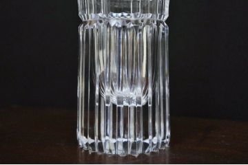 アンティーク雑貨　1960年代古いクリスタルガラス花瓶(ビン)