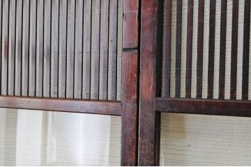 ★古いガラス格子戸2枚セット