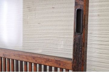 ★古いガラス格子戸2枚セット