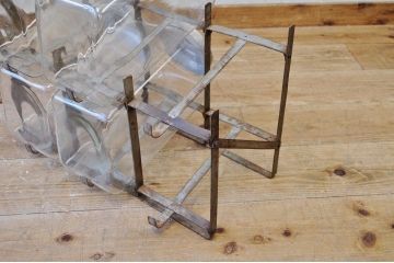 アンティーク雑貨　昭和レトロ　古い六連菓子瓶(ビン)2