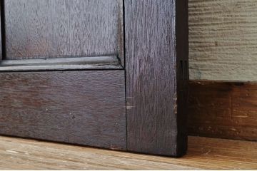 素敵なデザイン!古い木のダイヤガラスドア