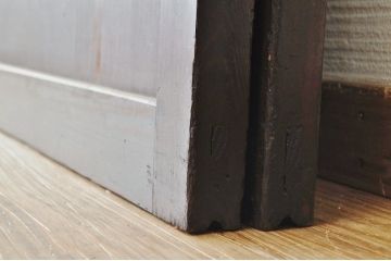 古いお家のダイヤガラス引き戸4枚セット