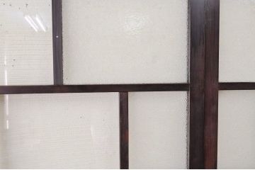 古いお家のダイヤガラス引き戸4枚セット