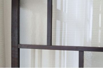 古いお家のダイヤガラス引き戸4枚セット