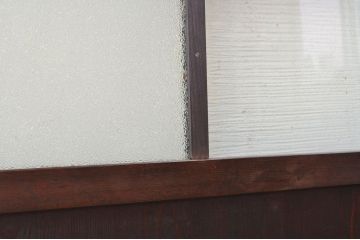古いお家のダイヤガラス引き戸4枚セット