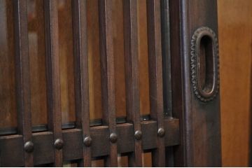 ◇古い商家の蔵戸のようなガラス格子戸4枚セット