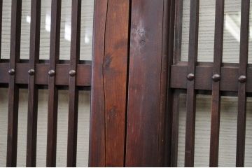 ◇古い商家の蔵戸のようなガラス格子戸4枚セット