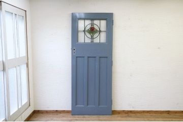 イギリスアンティーク!!オーク材のステンドグラスドア