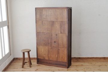 アンティーク家具　日本楽器製(山葉、ヤマハ)引き出し付スタッキング本棚